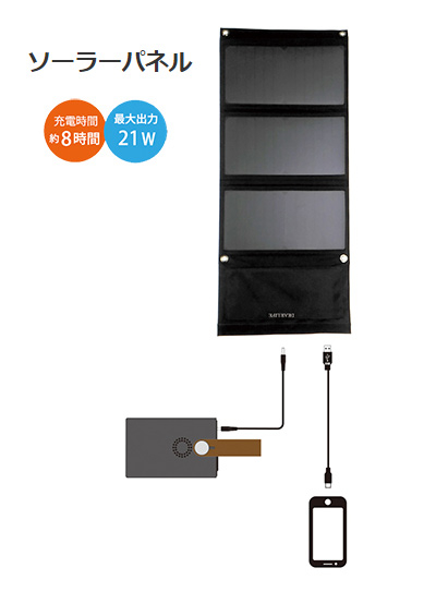 ポータブル 蓄電池 エナジープロS[LB-100/LBP-21] 専用ソーラーパネルセット